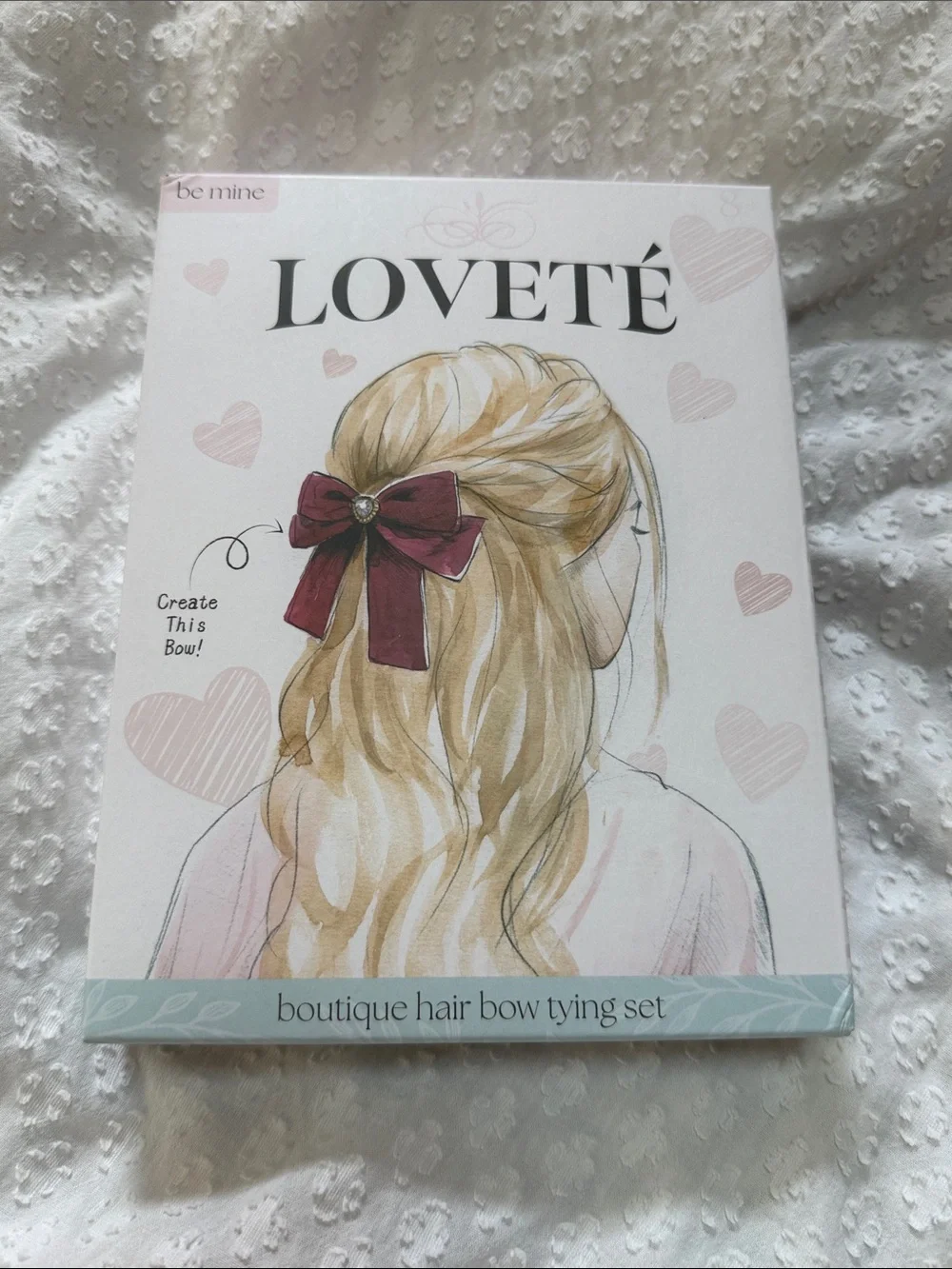 Lovete be mine Hair Bow Tying Set